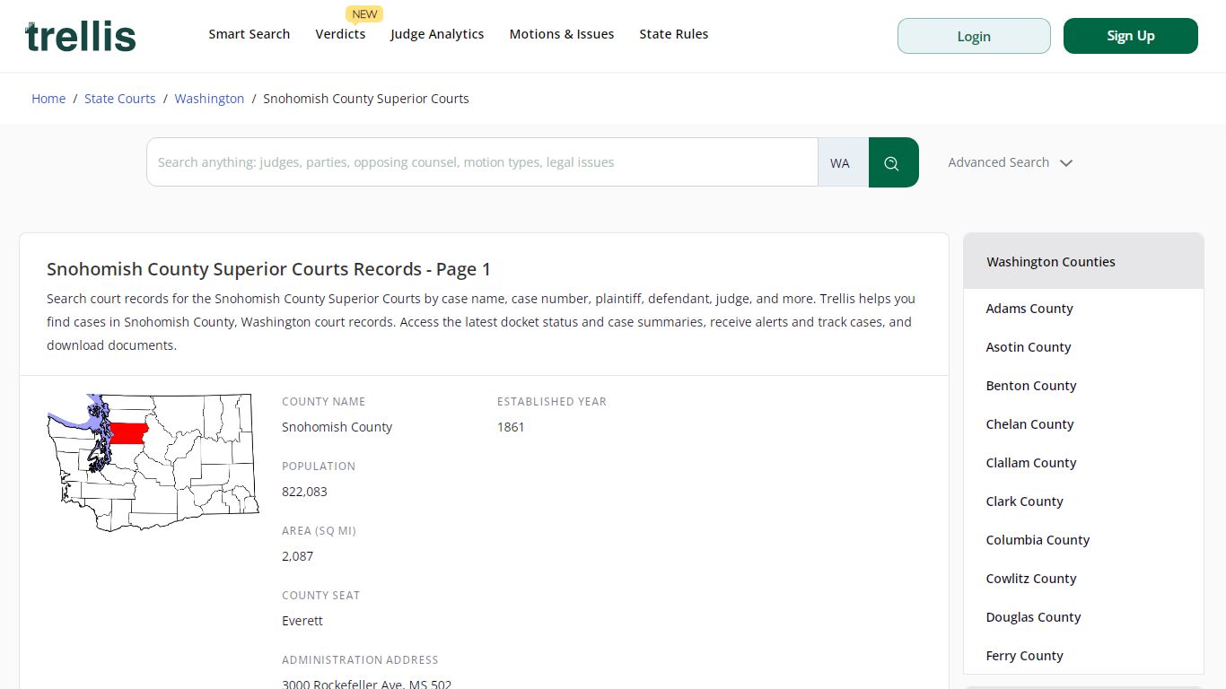 Snohomish County Superior Court Records | Docket Search ... - Trellis
